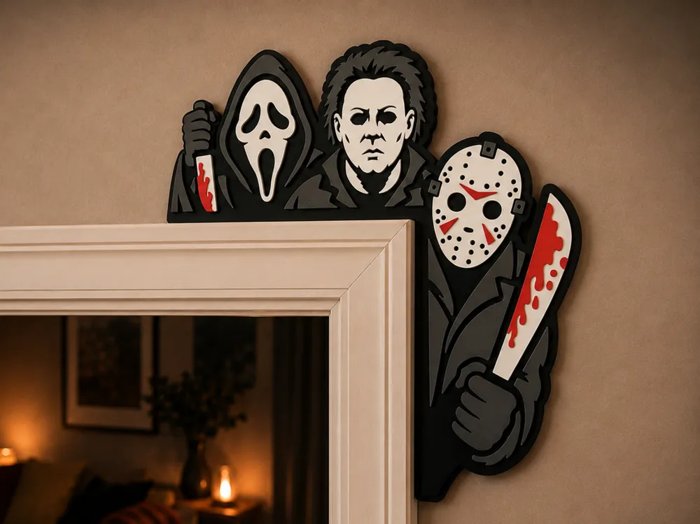 Marco decorativo: Slasher Door/Frame Corner Decor. Referencia del modelo original.