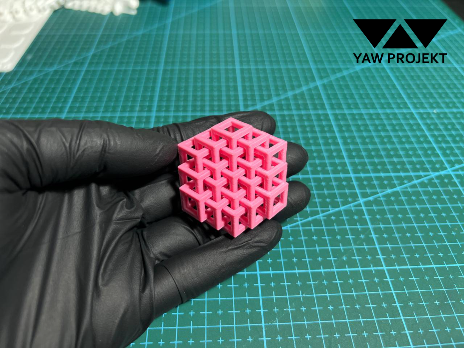 Hexagon Cube | No Support | Print in Place