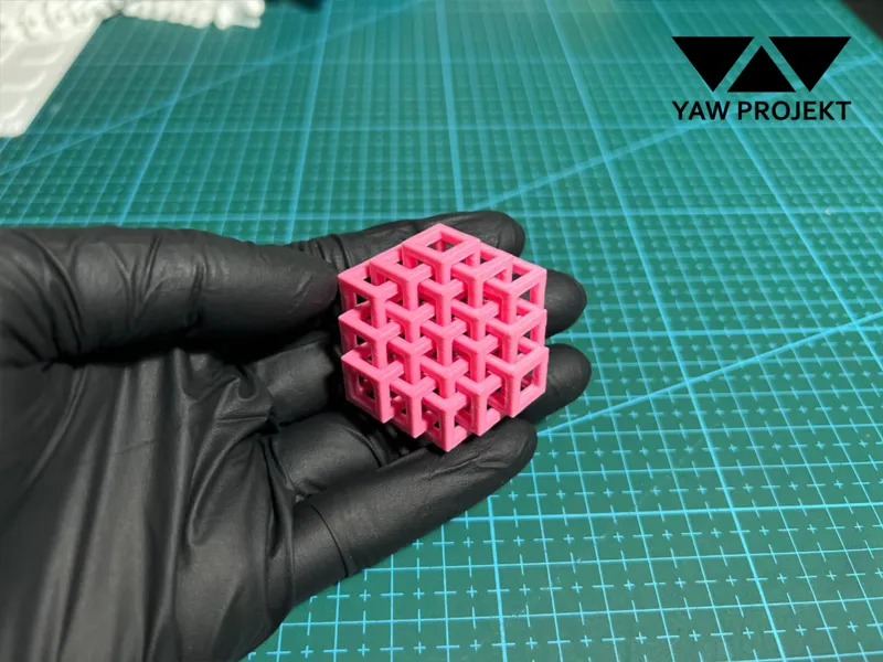 Hexagon Cube | No Support | Print in Place