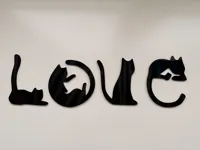 Tableau mural LOVE chats — photo 10