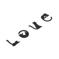 Tableau mural LOVE chats — photo 4