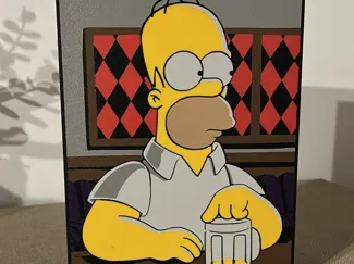 HOMER SIMPSON LIGHTBOX