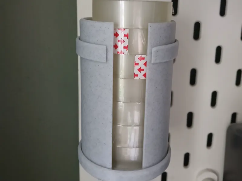 Sellotape holder with ikea skadis mount
