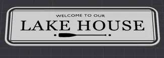 Lake House sign