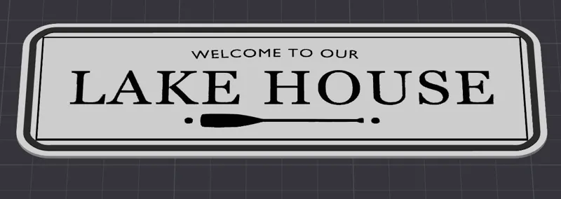 Lake House sign