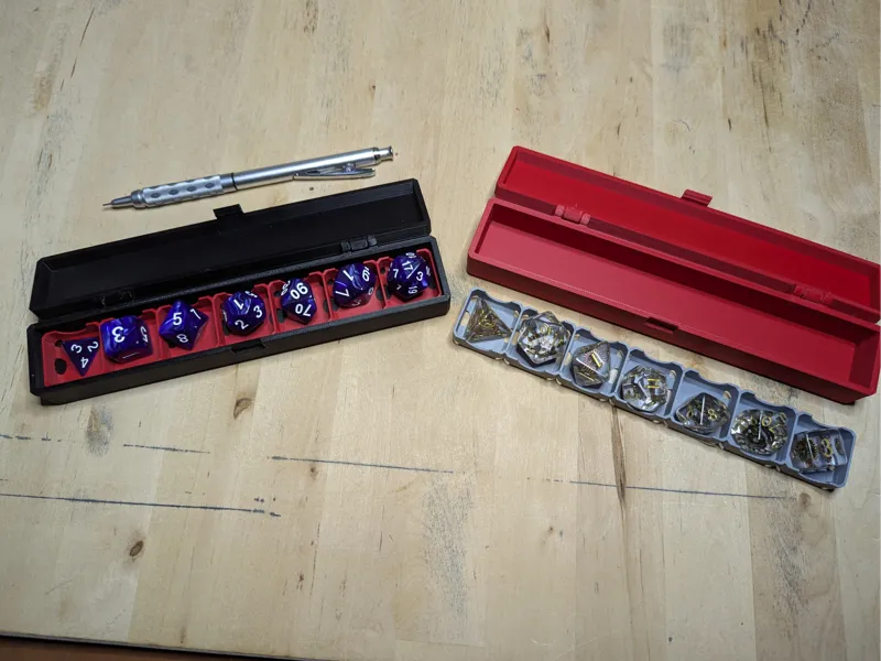 Dice box with tray