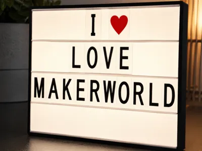 Mini Letter Lightbox