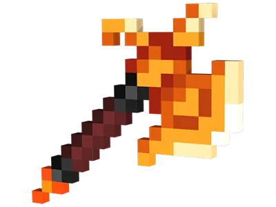 Minecraft Dungeons Fire Axe Wall Decor