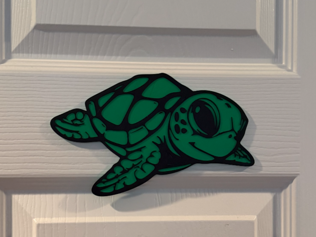 BABY SEA TURTLE WALL ART