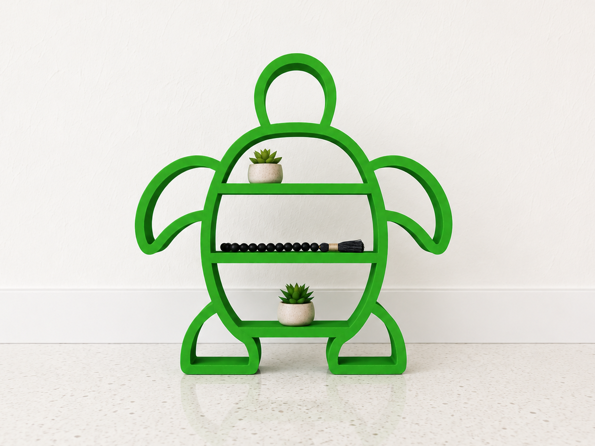 Turtle Shelf | Ocean Decor | No Supports