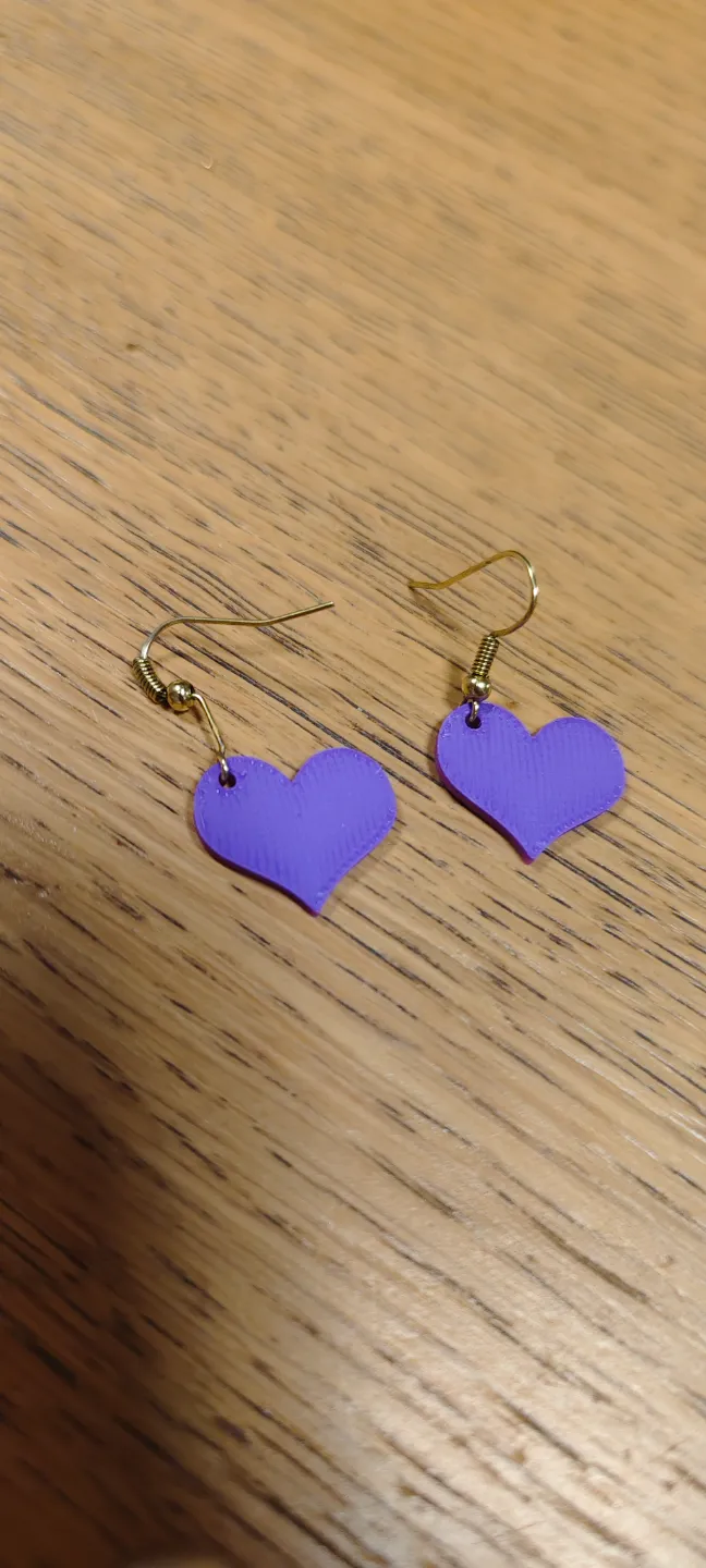 Pendientes con forma de corazón a doble cara view 4