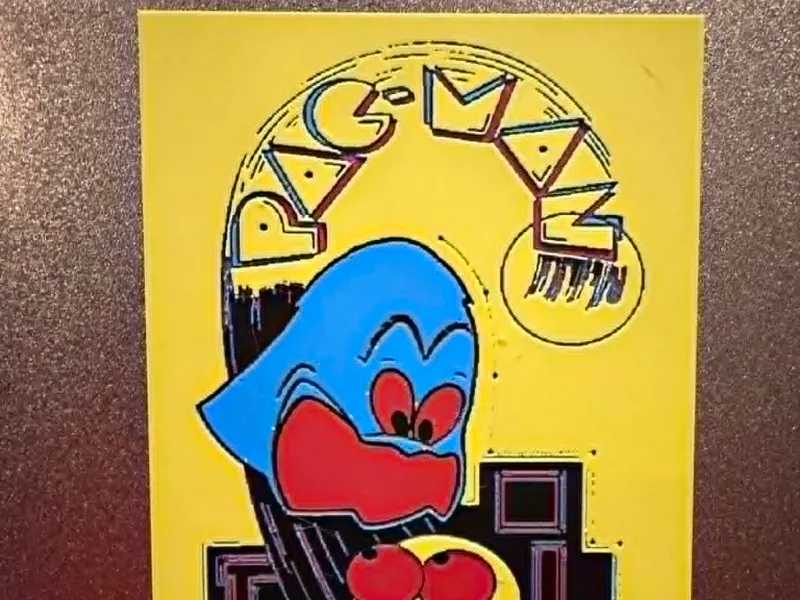 Pac-Man Arcade Side Art Hueforge