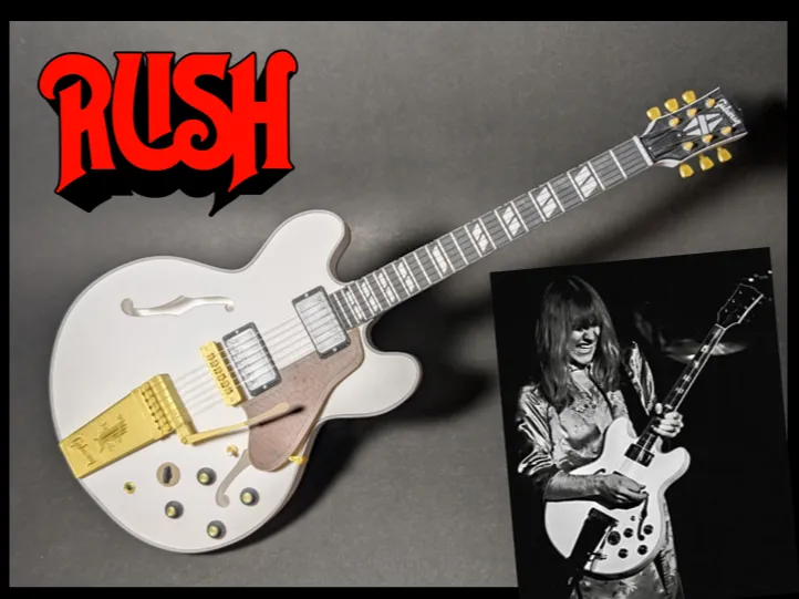 Alex Lifeson's ES-355 Gibson Mini Guitar Model