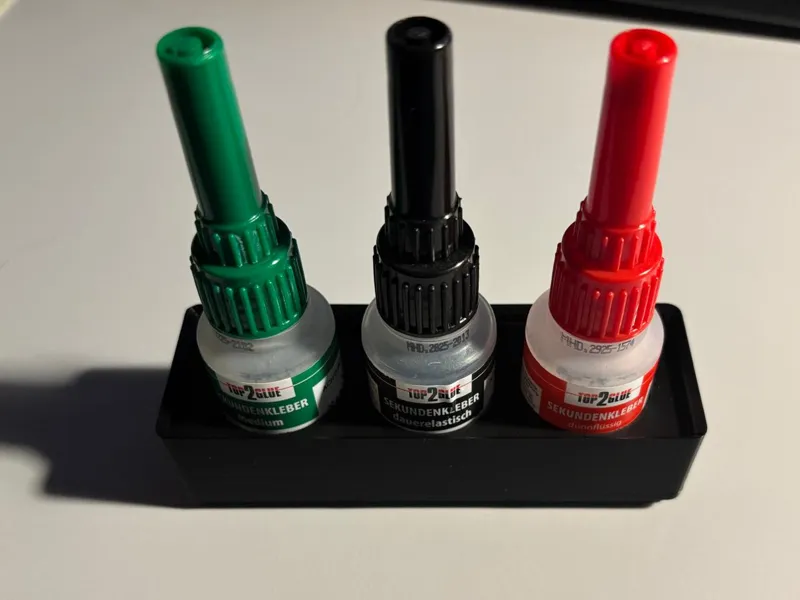 Gridfinity Top2Glue 1x3 Halter