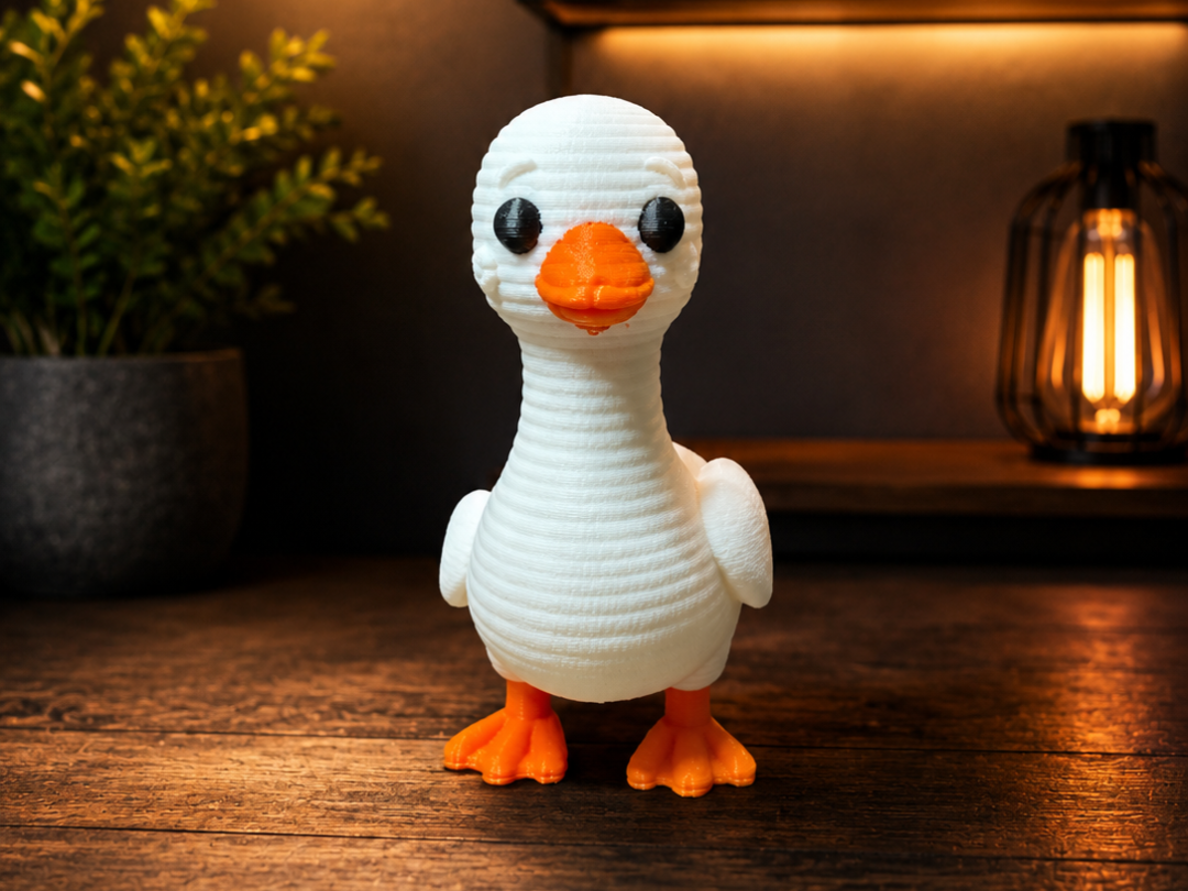 Cute Knitted Goose-Adorable 3D Printed Decoration