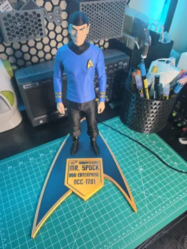Accesorio para impresora 3D: Mr. Spock | 30cm Non-AMS Collector Figure — vista de referencia 4