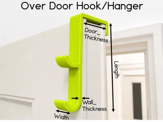 Over Door Hook - Customizable