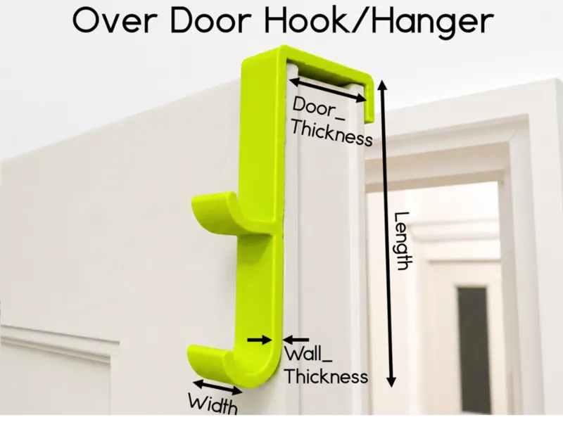 Over Door Hook - Customizable
