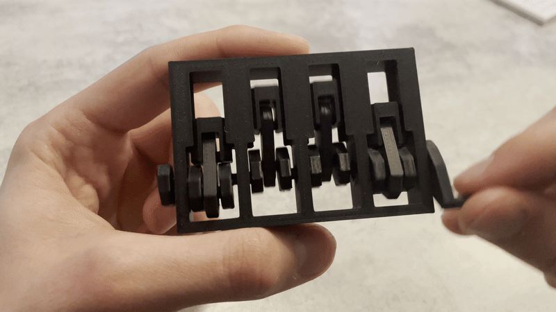 Print in place engine fidget toys