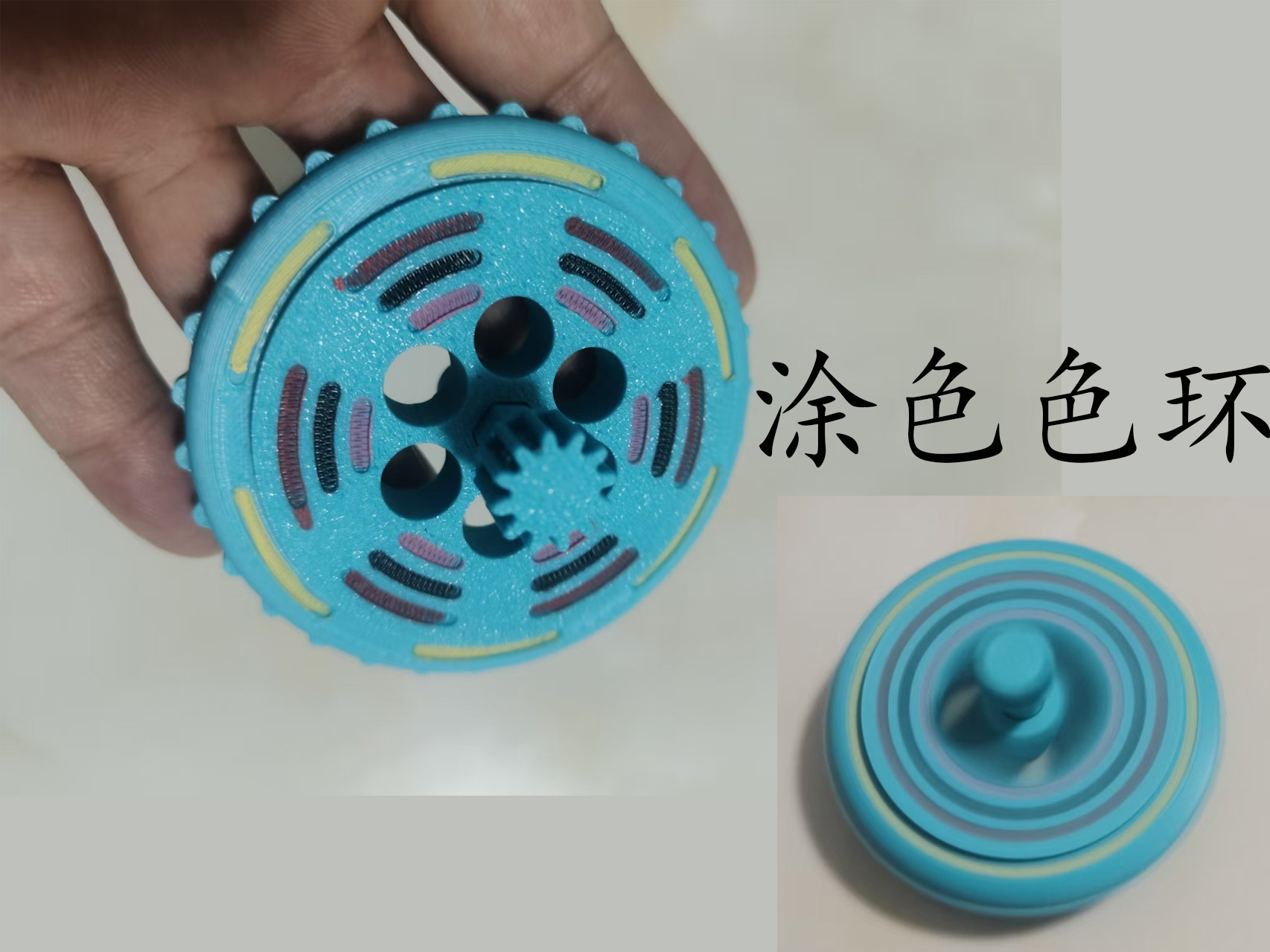 Miniatura 3 do modelo 3D 旋转陀螺大战---可以转2分钟的陀螺