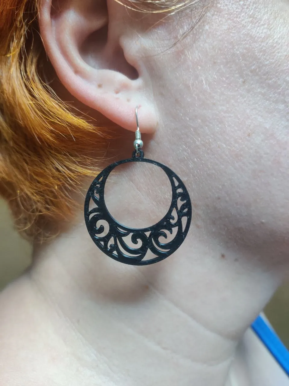 Moonlace Crescent - earrings view 3
