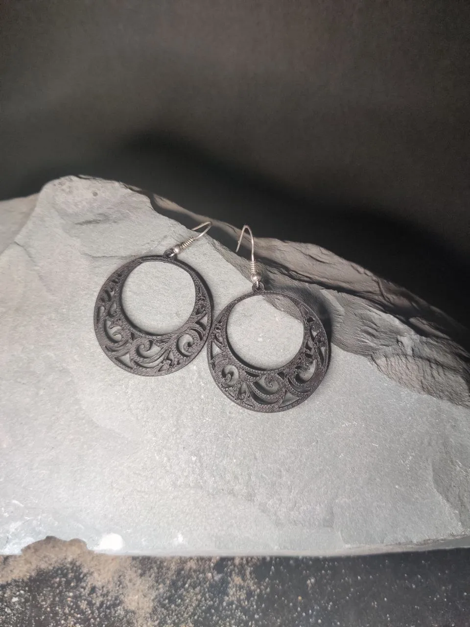 Moonlace Crescent - earrings view 2