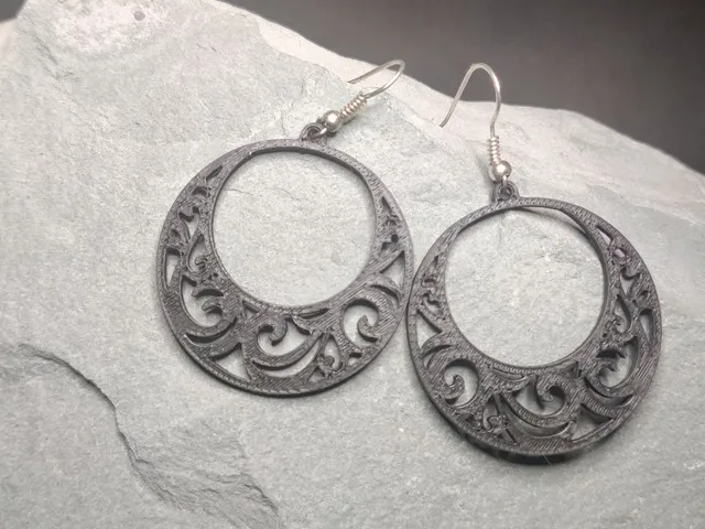 Moonlace Crescent - earrings