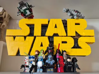 Star Wars Brick-Built Logo Stand / Display 75407
