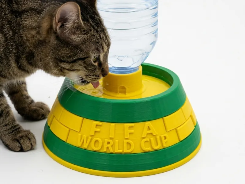 Bebedouro Para Pets Garrafa Padrão Copa Do Mundo