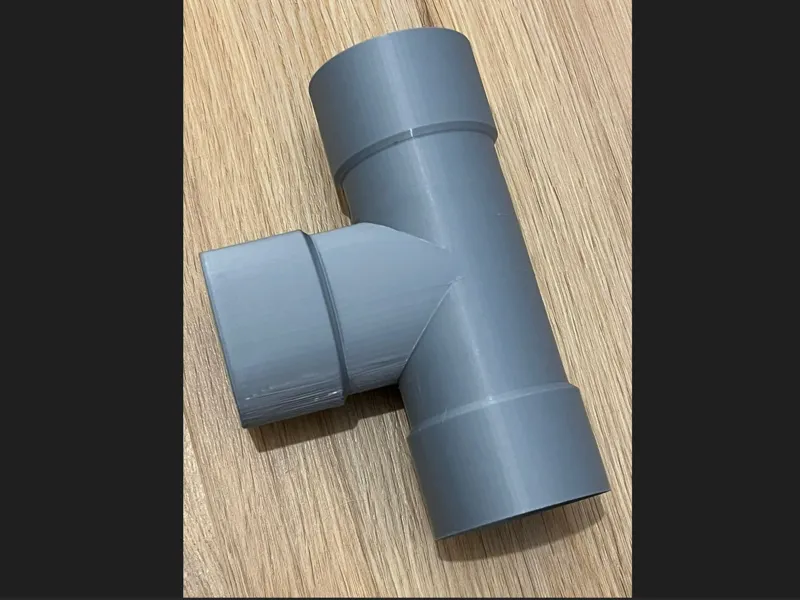 Parametric 3-way pipe Y or T connector
