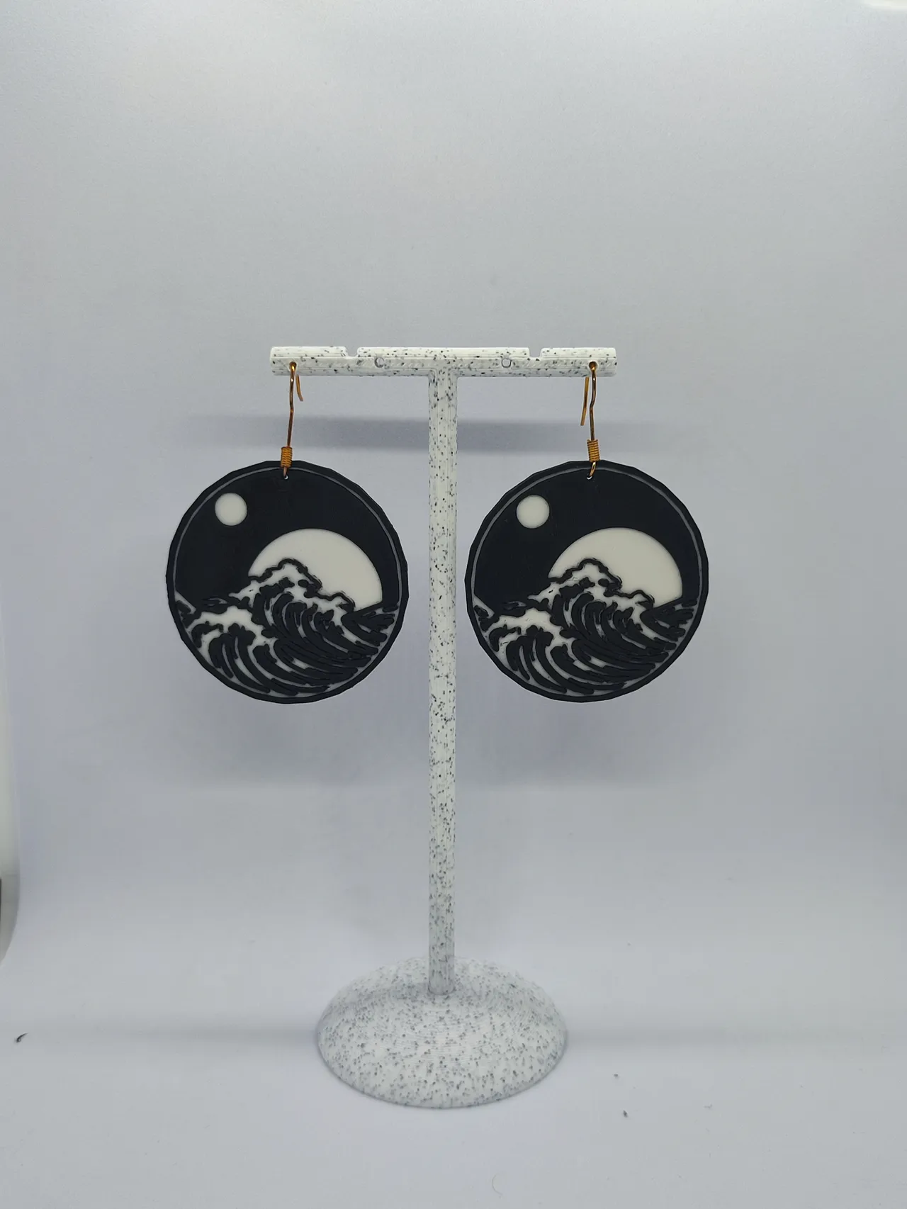 Aretes Noche de Ola y Luna view 2