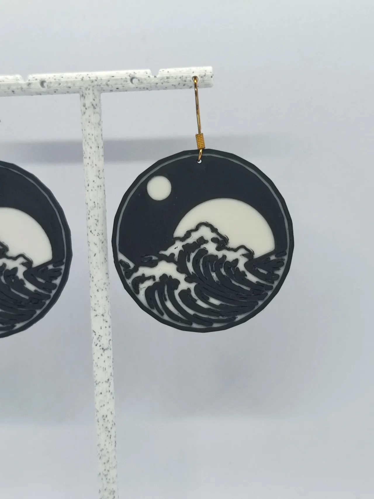 Aretes Noche de Ola y Luna view 4