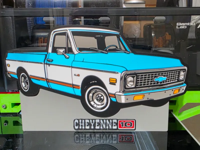 1972 chevrolet Cheyenne C-10 Shortbed light box