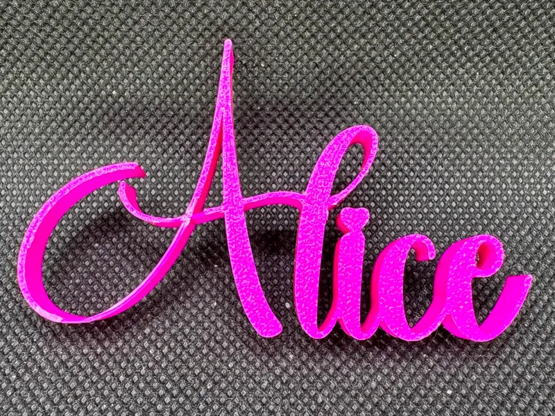 ALIICE name ornament sign nametag