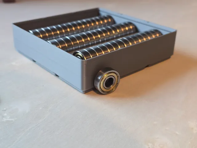 Gridfinity 3x3x4 608 Bearring Tray Stackable