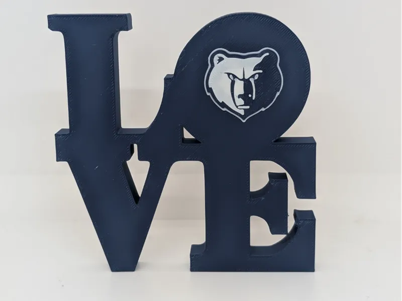 Memphis Grizzlies Love Park Sign