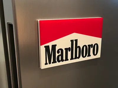 Malboro sign - glue or magnet ready