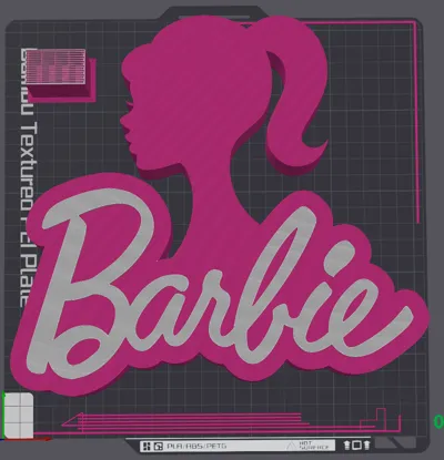 Barbie Sign/Centerpiece by eulisesalarcon - MakerWorld