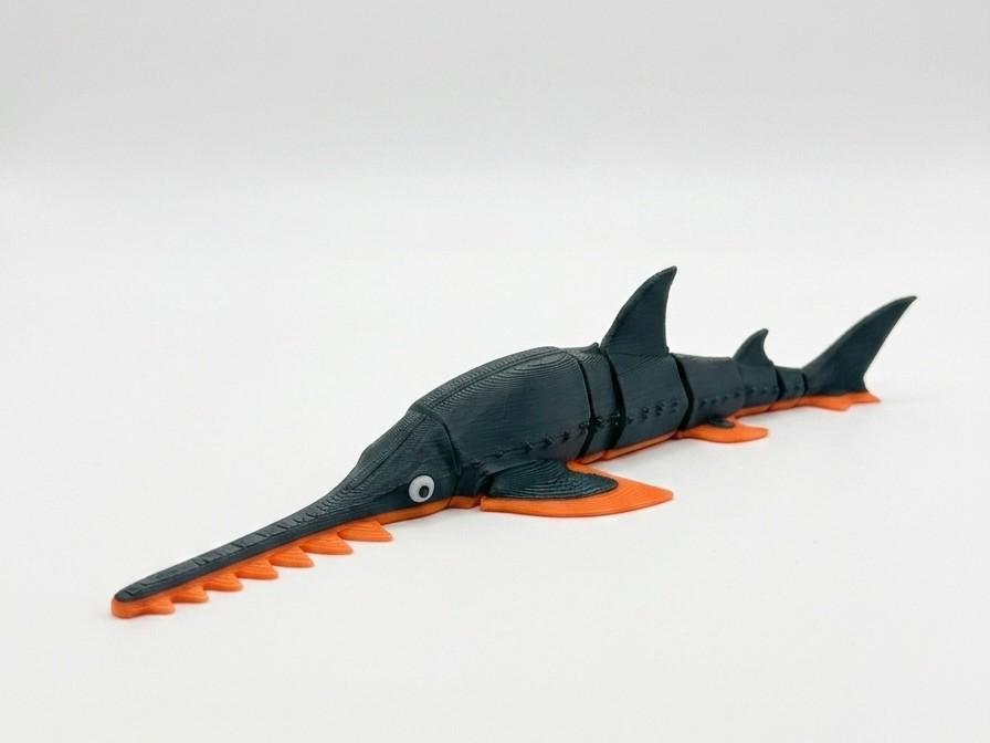 Flexi Sawfish Shark - Print in Place (No Supports) - 1