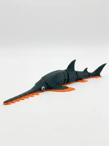 Soporte: Flexi Sawfish Shark - Print in Place (No Supports) — vista de referencia 2