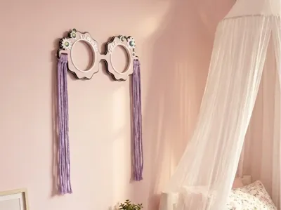 Kids Room Wall Decor – Macrame Hair Clip Holder
