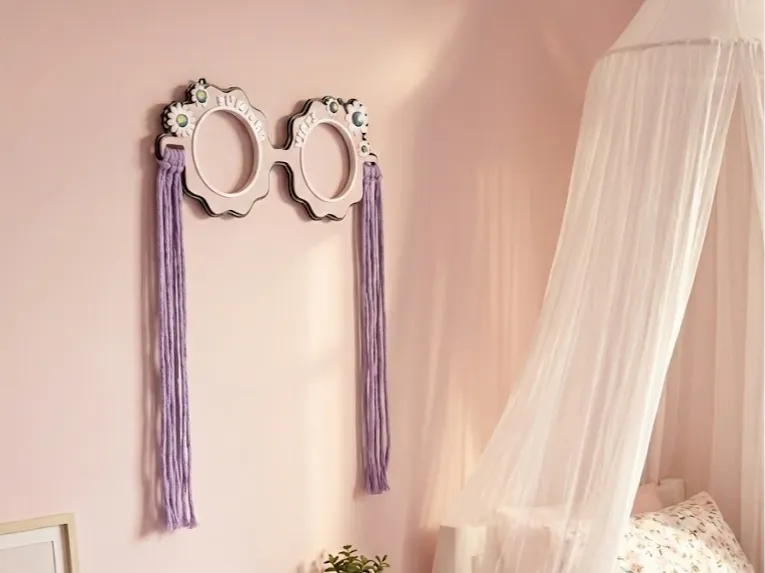 Kids Room Wall Decor – Macrame Hair Clip Holder