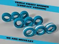 Spinner anti-stress triple (version compacte) — photo 3