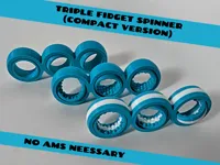 Spinner anti-stress triple (version compacte) — photo 5