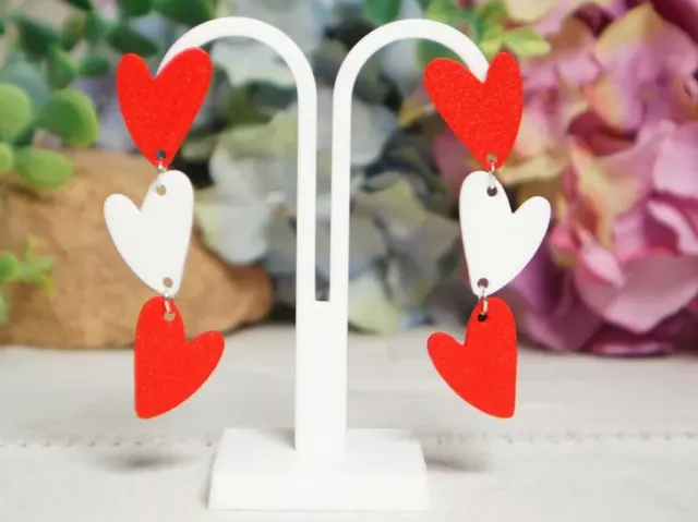 Pendientes de corazones para San Valentín