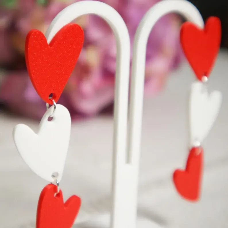Pendientes de corazones para San Valentín view 3
