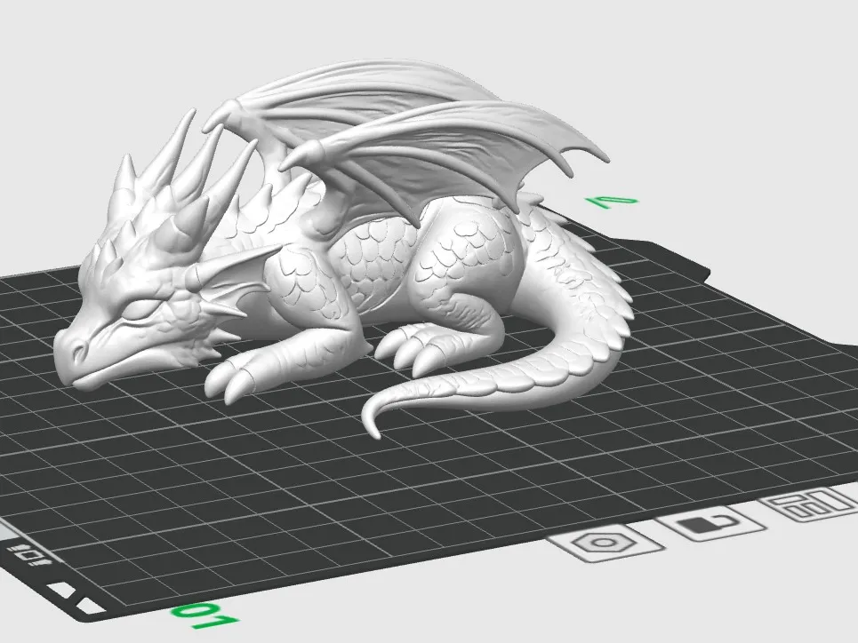 Sleeping Dragon - Free 3D Print Model - MakerWorld