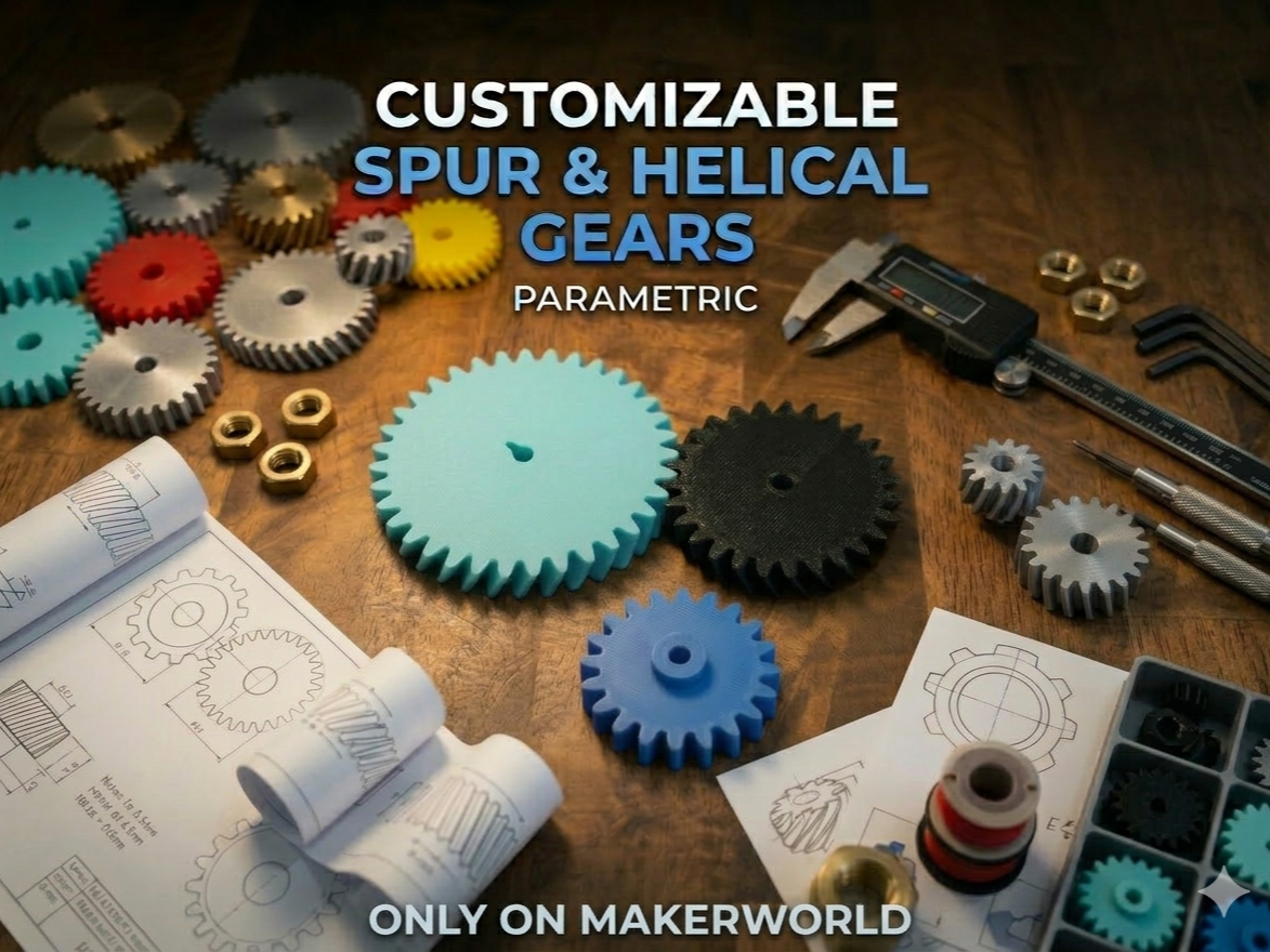 Customize Spur and Helical Gears!