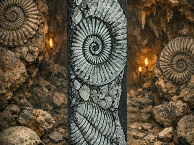 Bookmark Trilobite, Ammonia