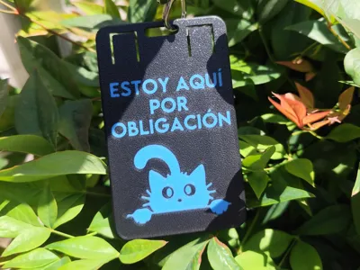 Card Holder "I'm here out of obligation"